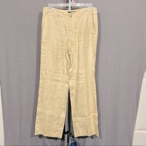 Lauren RL Petite Sanderson Linen Pants size 2P